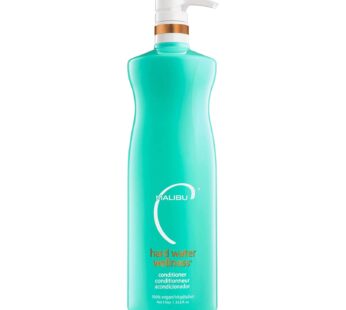 Malibu C Hard Water Wellness Hair Conditioner – Sulfate Free Conditioner that Increases Moisture & Shine – Protects Hair from Waterborne Elements (33.8 oz)