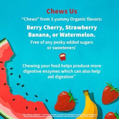 Garden of Life Dr. Formulated Probiotics for Kids, Organic Kids+ - Berry Cherry, 5 Billion CFU Chewable Probiotic Plus Vitamin C and D, Dairy Free Immune Digestive Health Supplement, 30 Chewables - Image 6