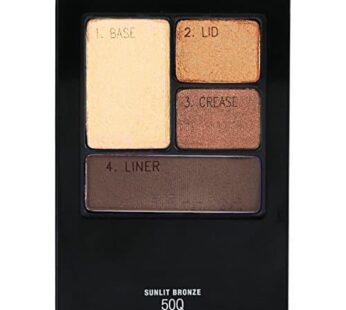 Maybelline New York Expert Wear Eyeshadow Quads, Sunlit Bronze, 0.17 oz.