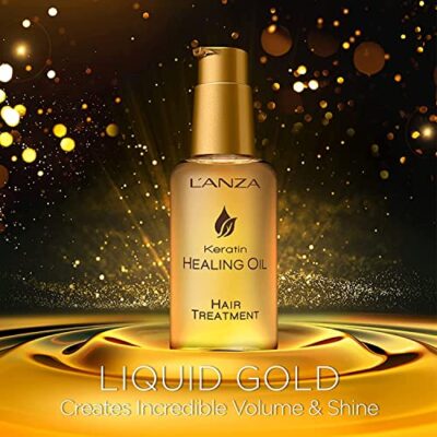 L'ANZA Keratin Healing Oil Hair Treatment, Hair Oil Revives & Nourishes Dry Damaged Hair & Scalp, Sulfate Free with Phyto IV Complex, Cruelty Free Volumizing Hair Care with UV Protection (6.2 Fl Oz) - Image 2