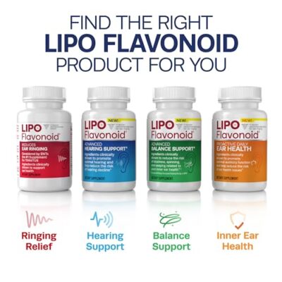 Lipo Flavonoid Plus, Tinnitus Relief for Ringing Ears, OTC Flavonoid Ear Health Vitamins, Bioflavonoids & Vitamin C, 500 Caplets - Image 7