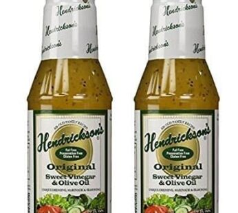 Hendricksons Dressing Original Sweet Vinegar and Olive Oil 16 fl oz (Pack of 2)