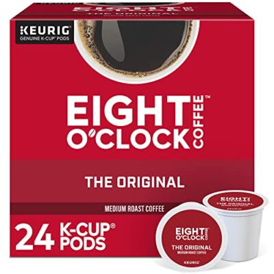 Eight O'Clock Coffee The Original, Single-Serve Keurig K-Cup Pods, Medium Roast Coffee, 24 Count