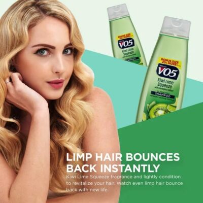 Alberto VO5 Kiwi Lime Squeeze Clarifying Shampoo - Moisturizing Shampoo with Clarifying Formula - 5 Vitamins and Oils - Fruity Kiwi Fragrance - 15 oz - Image 7