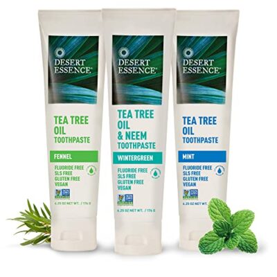 Desert Essence Natural Tea Tree Oil and Neem Toothpaste, 176g (6.25 OZ) - Image 9