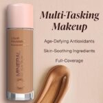 Mineral Fusion Full Coverage Foundation, Liquid Foundation - Cool 2- Light Complexion w/Cool Undertones, Lightweight Matte Finish, Up to 12 Hr Hydration, Hypoallergenic & Vegan, 1 fl. Oz - Image 5