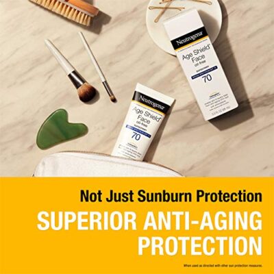 Neutrogena Age Shield Anti-Oxidant Face Lotion Sunscreen with Broad Spectrum SPF 70, Oil-Free & Non-Comedogenic Moisturizing Sunscreen to Prevent Signs of Aging, 3 fl. oz - Image 4