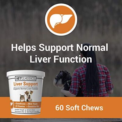 Vet Classics Liver Support Pet Health Supplement for Dogs, Cats ? Liver Functions ? B-Vitamins, Glutathione, Milk Thistle ? Soft Tablets, Chews ? 60 Soft Chews - Image 2