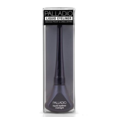Palladio Liquid Eyeliner, Highly Pigmented and Waterproof Eyeliner, For Intense Eye Definition, Smear-proof Eyeliner Liquid, Includes Easy Grip Wand and Felt Tip Eyeliner Applicator, Midnight - Image 4