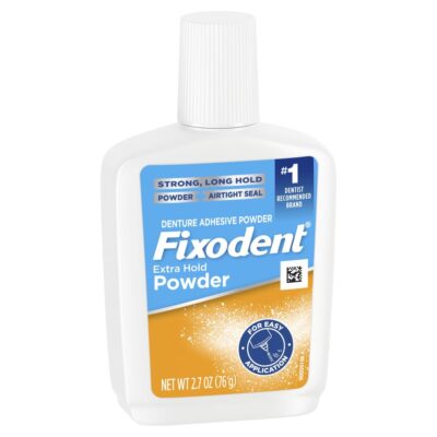 Fixodent Extra Hold Denture Adhesive Powder, 2.7 Ounce (Pack of 4) - Image 3