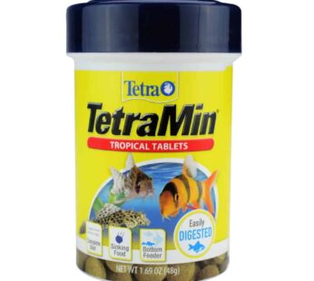 Tetra TetraMin Tropical Tablets 1.69 Ounces, Nutritionally Balanced Fish Food For Bottom Feeders