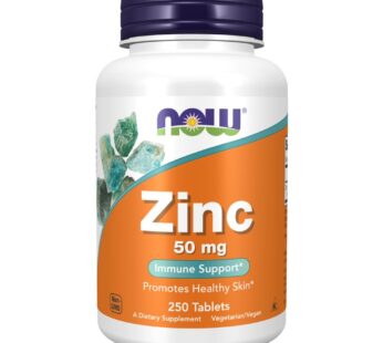 Now Foods Zinc (from 405mg of Zinc Gluconate), White, Unflavored, Tablet, 250 Count