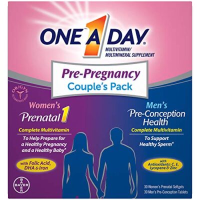 One A Day Men's & Women's Pre-Pregnancy Multivitamin Softgel including Vitamins A, Vitamin C, Vitamin D, B6, B12, Folic Acid & more, 30+30 Count, Supplement for Before, During, and Postnatal - Image 10