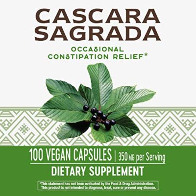 Nature's Way Cascara Sagrada Bark, Provides Occasional Constipation Relief*, 100 Vegan Capsules - Image 2