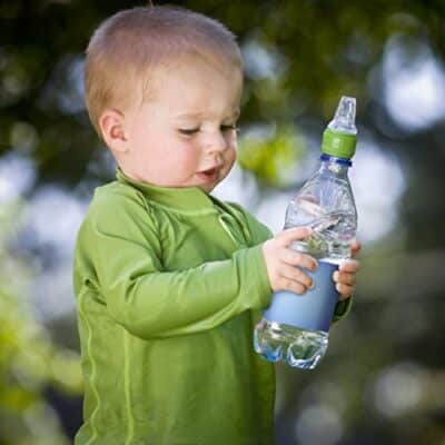 green sprouts Spout Adapter for Water Bottle, Quickly Converts a Standard Bottle into a Sippy Cup, Collar Fits Two Bottle Sizes, One Size - Image 6