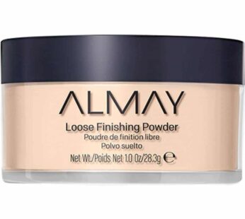 Almay Setting Powder, Face Makeup, Matte Loose Powder, Hypoallergenic, Cruelty Free, 100 Light, 1 Oz