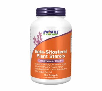 NOW Supplements, Beta-Sitosterol Plant Sterols with CardioAid?-S Plant Sterol Esters and Added Fish Oil, 180 Softgels