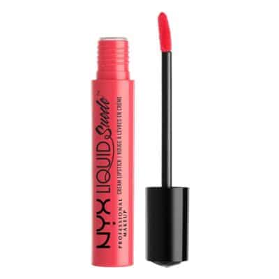 NYX PROFESSIONAL MAKEUP Liquid Suede Cream Lipstick - Life's A Beach (Bright Coral)