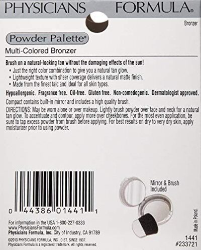 Physicians Formula Powder Palette Multi-Colored Bronzer Bronzer, Dermatologist Tested, Clinicially Tested - Image 8
