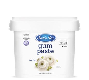 Satin Ice White Gum Paste, Vanilla, 5 Pounds