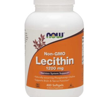 NOW Supplements, Lecithin 1200 mg with naturally occurring Phosphatidyl Choline, 400 Softgels