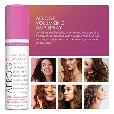 TRI Design Aerogel Hair Spray - Extra Hold, Free & Clear Hairspray Firm Hold for Women and Men, Travel, Volume Fixer & Non-Sticky Essentials, Flexible Spray Nozzle Bottle, Scented - (3oz, Pack of 2) - Image 4