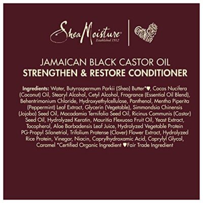 SheaMoisture Conditioner 100% Pure Jamaican Black Castor Oil to Intensely Smooth and Nourish Hair with Shea Butter, Peppermint and Apple Cider Vinegar 13 oz - Image 12