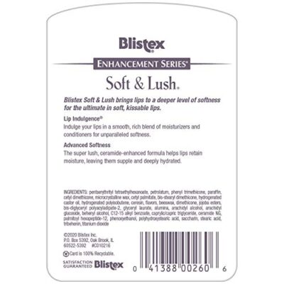 Blistex Soft & Lush Lip Protectant, 0.13 Ounce Tube ? Softens & Conditions, Creamy Smooth Texture, Hydrating Lip Balm, Daily Lip Hydration, - Image 3