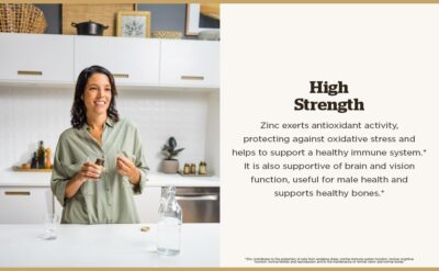 Solgar Zinc 50 mg - 100 Tablets - Antioxidant, Skin & Immune System Support - Non-GMO, Vegan, Kosher, Gluten Free - 100 Servings - Image 4