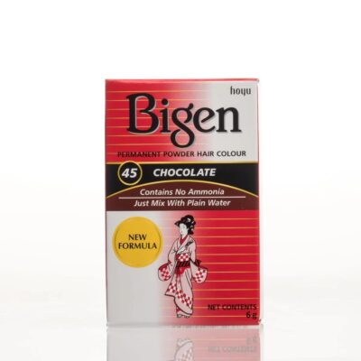 Bigen Powder Hair Color #45 Chocolate, 0.21 Ounce (Pack of 6)