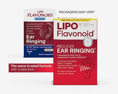 Lipo Flavonoid Plus, Tinnitus Relief for Ringing Ears, OTC Flavonoid Ear Health Vitamins, Bioflavonoids & Vitamin C, 500 Caplets - Image 2