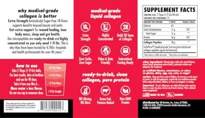 HEALTH DIRECT AminoSculpt Sugar-Free Collagen Supplement - High Potency Medical-Grade Protein for Hair, Skin, Nails & Joints, Grass-Fed, Non-GMO, Liquid Collagen - Tart Cherry - 15 Fl Oz - Image 4