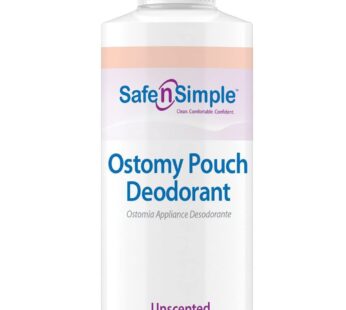 Safe n’ Simple Ostomy Pouch Deodorant Classic Blue – Safe Deodorant – Colostomy Bag Odor Eliminator – Colostomy Deodorizer – 8 Fluid Ounce Drops