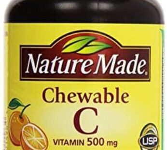 Nature Made – Vitamin C 500 mg, 120 Chewable Tablets (Twin Pack 2 x 60)