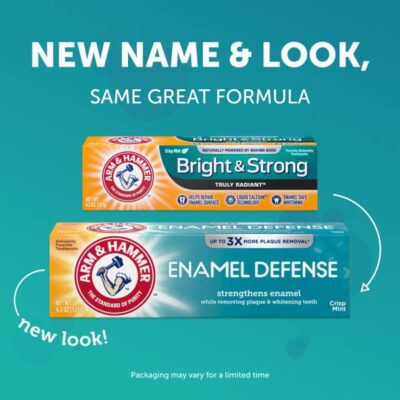 ARM & Hammer Truly Radiant Bright & Strong Fluoride Anticavity Toothpaste Fresh Mint 4.3 oz (Packs of 2) - Image 5