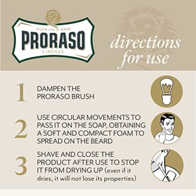 Proraso Shaving Soap in a Bowl, Sensitive Skin, 5.2 Oz - Image 3