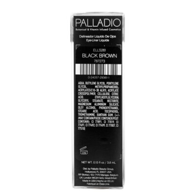 Palladio Liquid Eyeliner, Highly Pigmented and Waterproof Eyeliner, For Intense Eye Definition, Smear-proof Eyeliner Liquid, Includes Easy Grip Wand and Felt Tip Eyeliner Applicator, Black Brown - Image 4