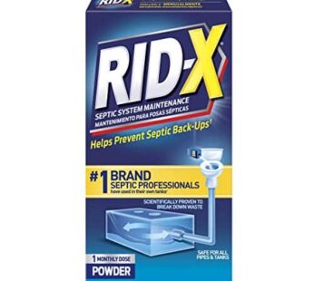 RID-X Septic Treatment, Septic Tank Treatment, 1 Month Supply Of Powder, 9.8 oz