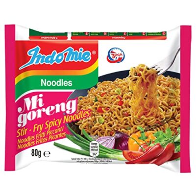 Indomie Mi Goreng Instant Stir Fry Noodles, Halal Certified, Hot & Spicy / Pedas Flavor, 3 Ounce (Pack of 10) - Image 2