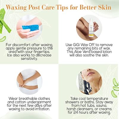 GiGi Wax Off Hair Wax Remover, After-Wax Solution with Aloe Vera, for Sensitive Skin, 16 oz, 1-pc - Image 4