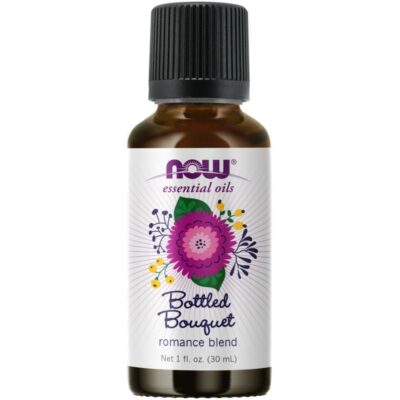NOW Essential Oils, Bottled Bouquet Oil Blend, Floral Aromatherapy Scent, Blend of Pure Essential Oils, Vegan, Child Resistant Cap, 1-Ounce