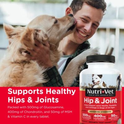 Nutri-Vet Hip & Joint Chewable Dog Supplements- Formulated with Glucosamine & Chondroitin for Dogs- 90 Count - Image 3