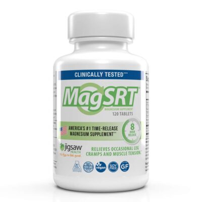 Jigsaw Health MAG SRT | Magnesium Supplement with Vitamin B6, Folate & B12 | 120 Tablets