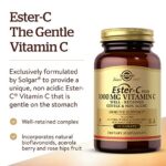 Solgar Ester-C Plus 1000 mg Vitamin C (Ascorbate Complex), 60 Tablets - Gentle On The Stomach & Non Acidic - Antioxidant & Immune System Support - Non GMO, Vegan, Gluten Free, Kosher - 60 Servings - Image 3