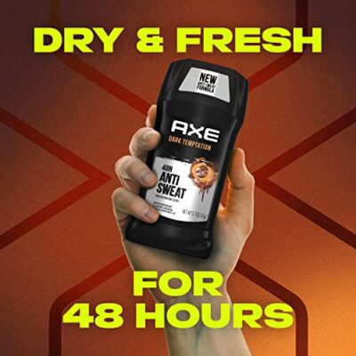 AXE Antiperspirant Stick For Men For Long Lasting Freshness Dark Temptation All Day Fresh Scent 48 Hour Anti Sweat Mens Deodorant 2.7oz 4 Count - Image 5