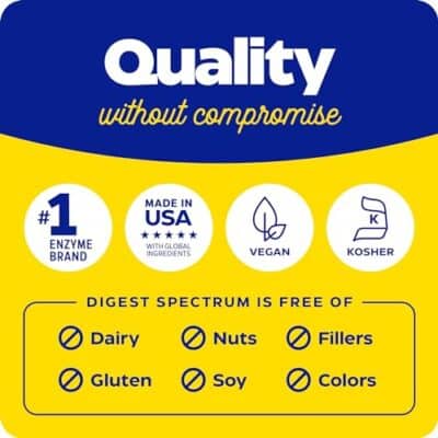 Enzymedica Digest Spectrum, Digestive Enzymes for Multiple Food Intolerances, Offers Fast-Acting Gas & Bloating Relief, 30 Count - Image 7