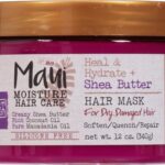 Maui Moisture Heal & Hydrate + Shea Butter Hair Mask & Leave-In Conditioner Treatment to Deeply Nourish Curls & Help Repair Split Ends, Vegan, Silicone, Paraben & Sulfate-Free, 12 Ounce - Image 2