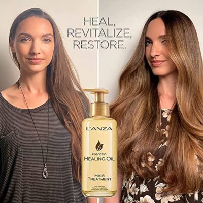 L'ANZA Keratin Healing Oil Hair Treatment, Hair Oil Revives & Nourishes Dry Damaged Hair & Scalp, Sulfate Free with Phyto IV Complex, Cruelty Free Volumizing Hair Care with UV Protection (6.2 Fl Oz) - Image 6