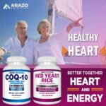 Arazo Nutrition Red Yeast Rice Extract 1200 MG ? Citrinin Free Supplement ? Vegetarian 120 Capsules - Image 6