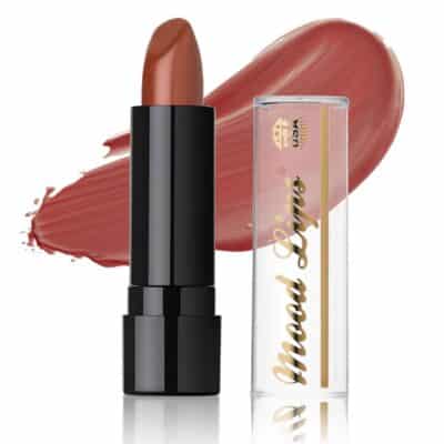 Mood Lips Color Changing Lipstick | Long Lasting 12 Hour Wear | Aloe Vera Moisturizing & Hydrating | Made in USA | Brown